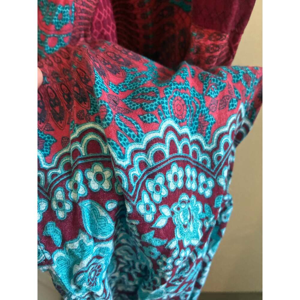 Red and Blue Boho Bohemian Pants - Picture 8 of 16